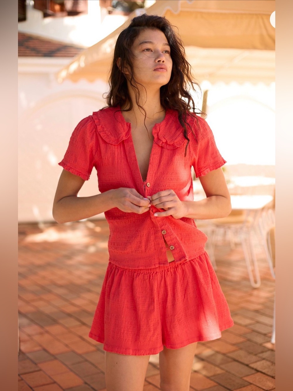 Lovesick Smocked Short Set